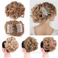 Scrunchie Combs Bun Curly Updo Hairpieces para mujer